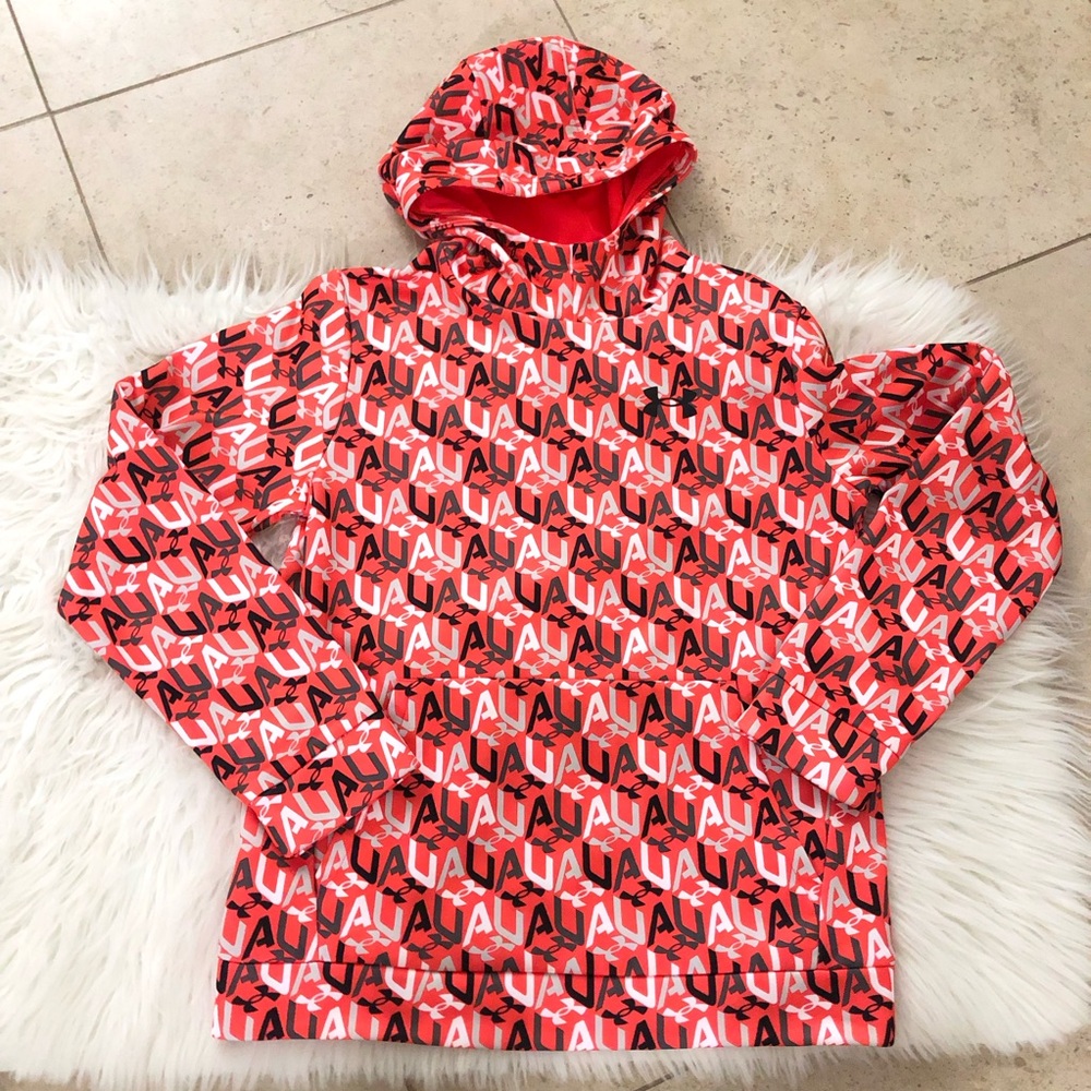 Under Armour Youth UA Logo Printed Hoodie Kids Large